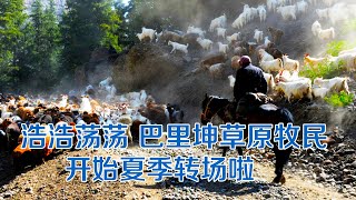 新疆巴里坤：哈萨克族牧民开启夏季转场 | 纪录新疆