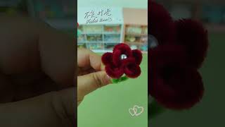 【扭扭棒】旋转玫瑰花戒指011/Rotating Rose Ring Tutorial#diy #diycrafts #craft #flowers #cute #handmade #ring