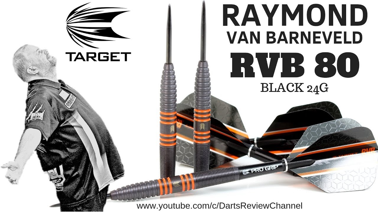 Target Raymond Van Barneveld RVB 80 Black 24g Darts Review - YouTube