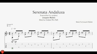 Serenata Andaluza (Joaquin Malats) for Classical Guitar with Tab