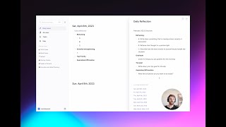 Setting up a daily reflection in your notes