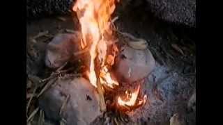 สาธิตวิธีการการก่อกองไฟ (Demonstrate how to build a fire )