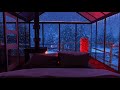 【 asmr 環境音】 居心地の良い冬の家｜ 睡眠の雰囲気｜ なだめるような降雪と暖炉の音｜ リラックスする環境音｜3 hours relaxing fireplace ambience