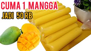 TIPS MEMBUAT ES LILIN BUAH MANGGA \u0026 CARA MENGIKAT PLASTIK ES LILIN TANPA MENGGUNAKAN TALI...!!!