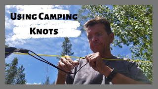 How to use camping knots - A flying tarp
