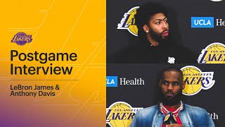 Lakers Postgame: LeBron James & Anthony Davis (4/1/22)