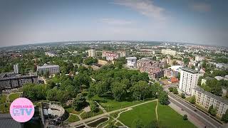 Białystok Centrum z góry latem