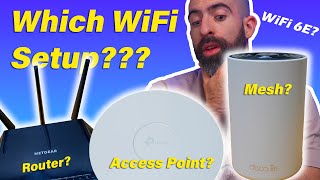 Which WiFi Setup DO YOU NEED? Router vs Access Point vs Mesh - WiFi 6E?