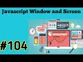 Window and Screen in javascript tutorial