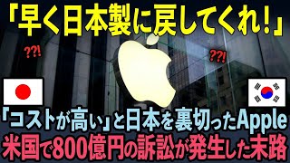 【海外の反応】「コストが高い」と日本を裏切った世界的企業のAppleが数年後…韓国企業に乗り換え800億円の損害賠償が発生した末路