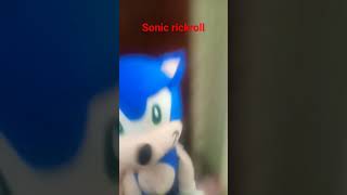 sonic rickroll#sonic #tails #kunckles #plush #viralvideo