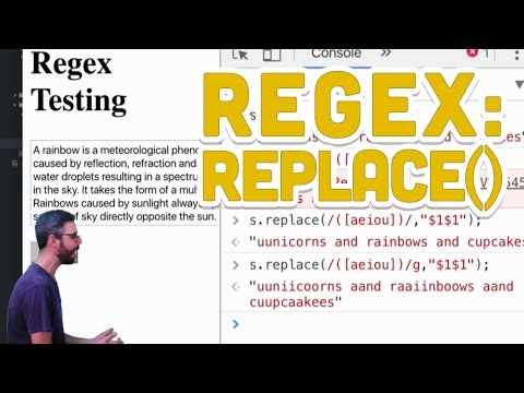 2.9: Regular Expressions: replace() - Programming with Text 2.9: Regular Expressions: replace() - Programming with Text