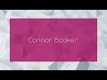 Connor Booker - appearance