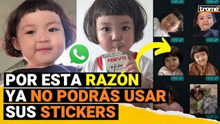 El caso de la NIÑA COREANA cuyos stickers de WhatsApp ya no podrás compartir