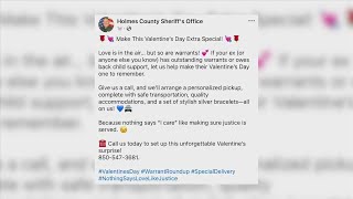 The gift of justice; Holmes County sheriff looking for warrants on Valentine's Day