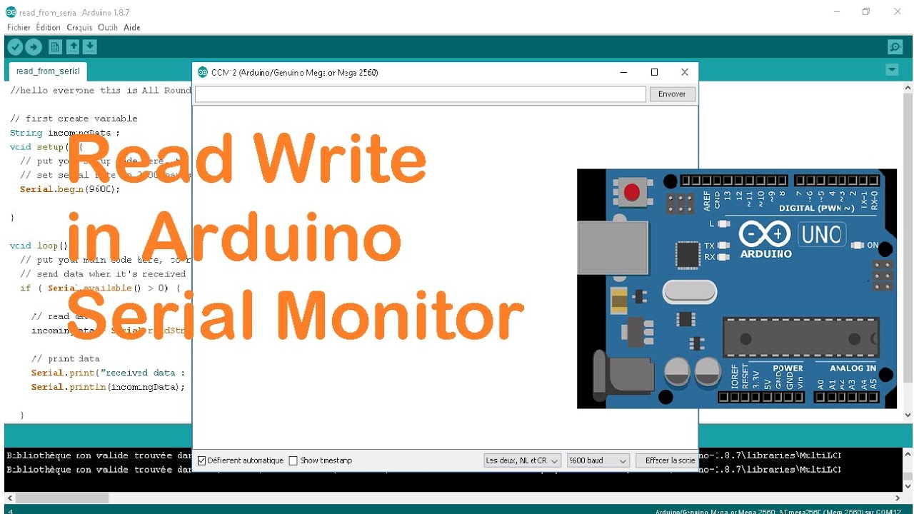 How To Read And Write Data In Arduino Serial Monitor - YouTube