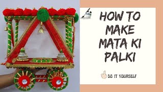 Navratri Decoration Ideas for Home | How to Make Easy Doli/Palki  | DIY Traditional Palki Decoration