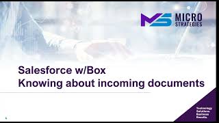 Managing Incoming Documents with Box & Salesforce