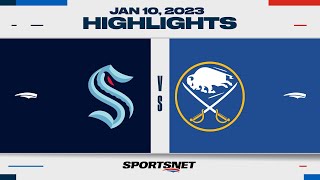 NHL Highlights | Kraken vs. Sabres - January 10, 2023