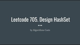 Leetcode 705: Design HashSet