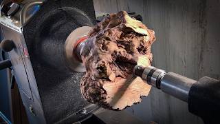 Woodturning - Manzanita Burl and Walnut Candle Holder