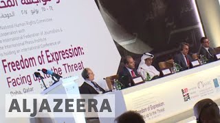 Delegates at freedom of expression conference condemn blockade on Qatar