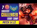 Fortunate Comeback in Challenger Lobby | Maxed Lee Sin & 7 Fortune Synergy | TFT Set 11 || 14.12