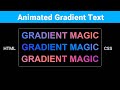 Master Dynamic Gradient Text Effects with CSS 🌈 | Pro-Level Animations (Zero JS!) 💫 | MZCode01 #CSS