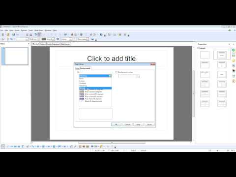 How to Change The Slide Background in OpenOffice Impress How to Change The Slide Background in OpenOffice Impress