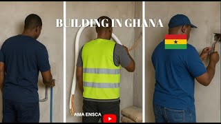 FIRST FIX ON THE FINAL FLOOR: WHAT HAPPENS BEFORE PLASTERING || Building in Ghana 🇬🇭 || EPISODE 30