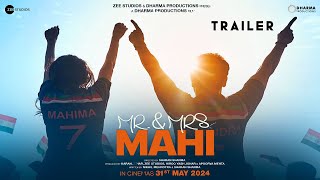 Mr. & Mrs. Mahi - Trailer | Rajkummar Rao | Janhvi Kapoor | Sharan Sharma | Dhar