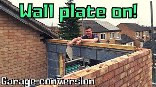 Bricklaying - WallPlate & Lintels on! Tips for Lintels+Soldiers #renovation #vlog #extension