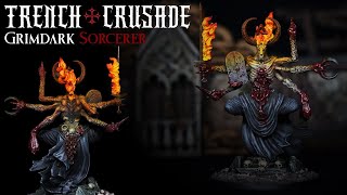 How to Paint Grimdark Trench Crusade Court of the Seven Headed Serpent Sorcerer - Fire OSL