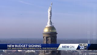 Georgia Gov. Brian Kemps signs amended fiscal year 2025 budget into law