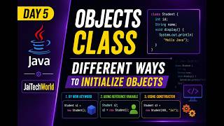 Day : 5 | Classes, Objects & Ways to Initialize Objects in Java | Java Tutorial in Tamil