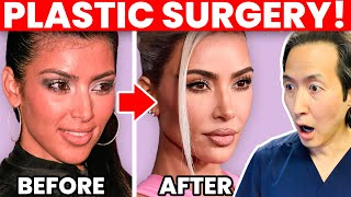 KIM KARDASHIAN Plastic Surgery Transformation - Cosmetic Surgeon Reacts!