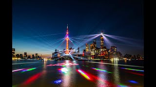 建党百年浦江光影秀 上海外滩 Shanghai Pujiang Light and Shadow Show 4K