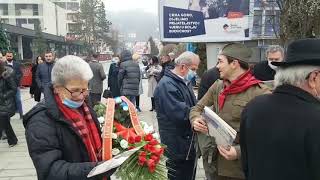 Dan opštine Bijelo Polje i Dan oslobođenja: Položeni vijenci na Spomenik palim borcima