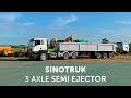 Sinotruk C7H 6x4 Tractor & 3A Semi Modern Ejector Trailer