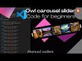 how to make Owl carousel slider using | HTML, CSS, JAVASCRIPT in 2022 with vs code editor