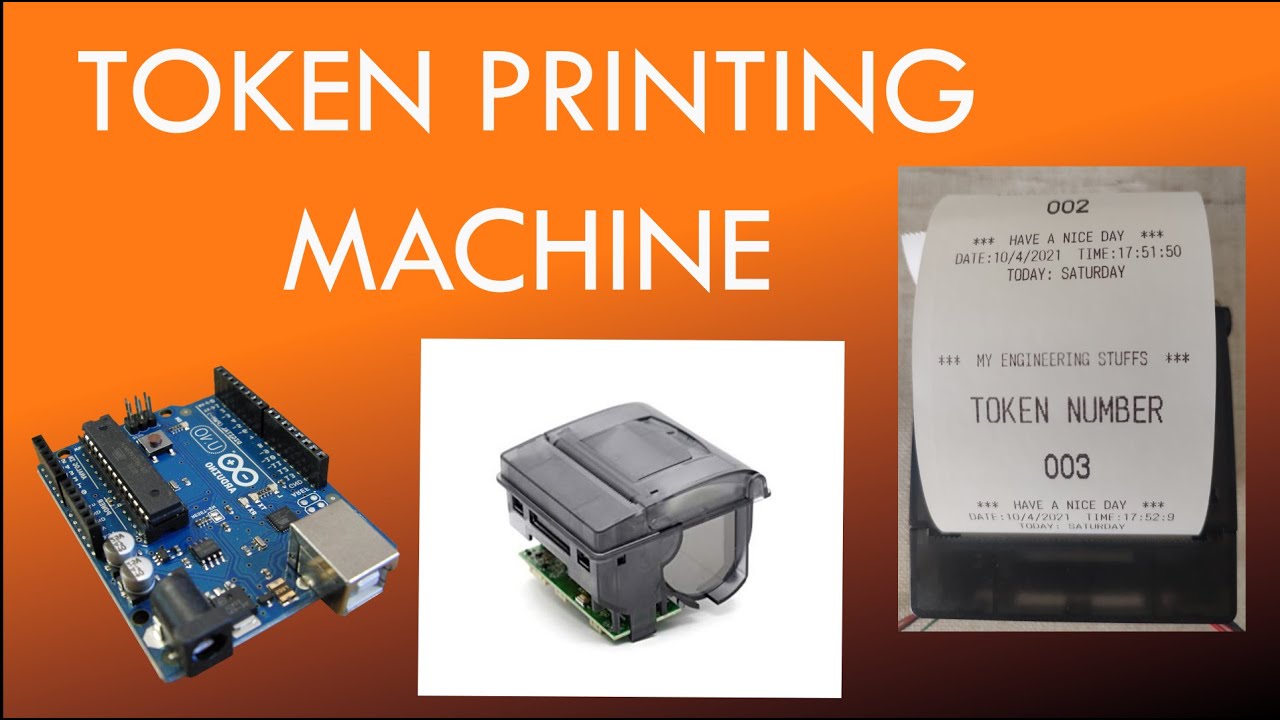 Mini Serial TTL Thermal Printer And Arduino UNO | Token Printing ...