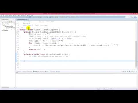 Capitalize the first character of each word in a string - Java Capitalize the first character of each word in a string - Java