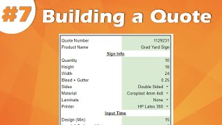 Wide Format Sign Pricing Calculator | Part 7: Building a Quote