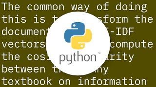 How to compute the similarity between two text documents?