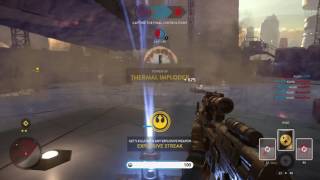 Multi kill with Thermal Imploder and rocketjump kill (Star Wars Battlefront)