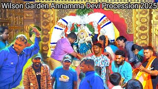 Wilson Garden Annamma Devi Procession 2025 | Crazy Tamate Dance | Tamate Beats | TempleCrew