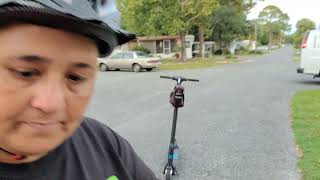 Plus Size Girl First Time Riding A electric Scooter Hover 1 EAGLE. #testdrive