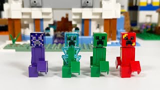 ALL Lego Minecraft Creeper Build Collection Minifigures #shorts