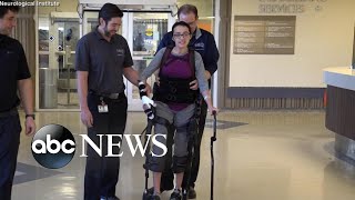 Triumphant recovery for one Las Vegas shooting victim