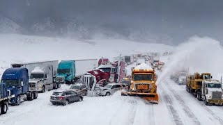 Truckers on Black Ice on Wyoming’s I-80 & I-25, Frozen Miles